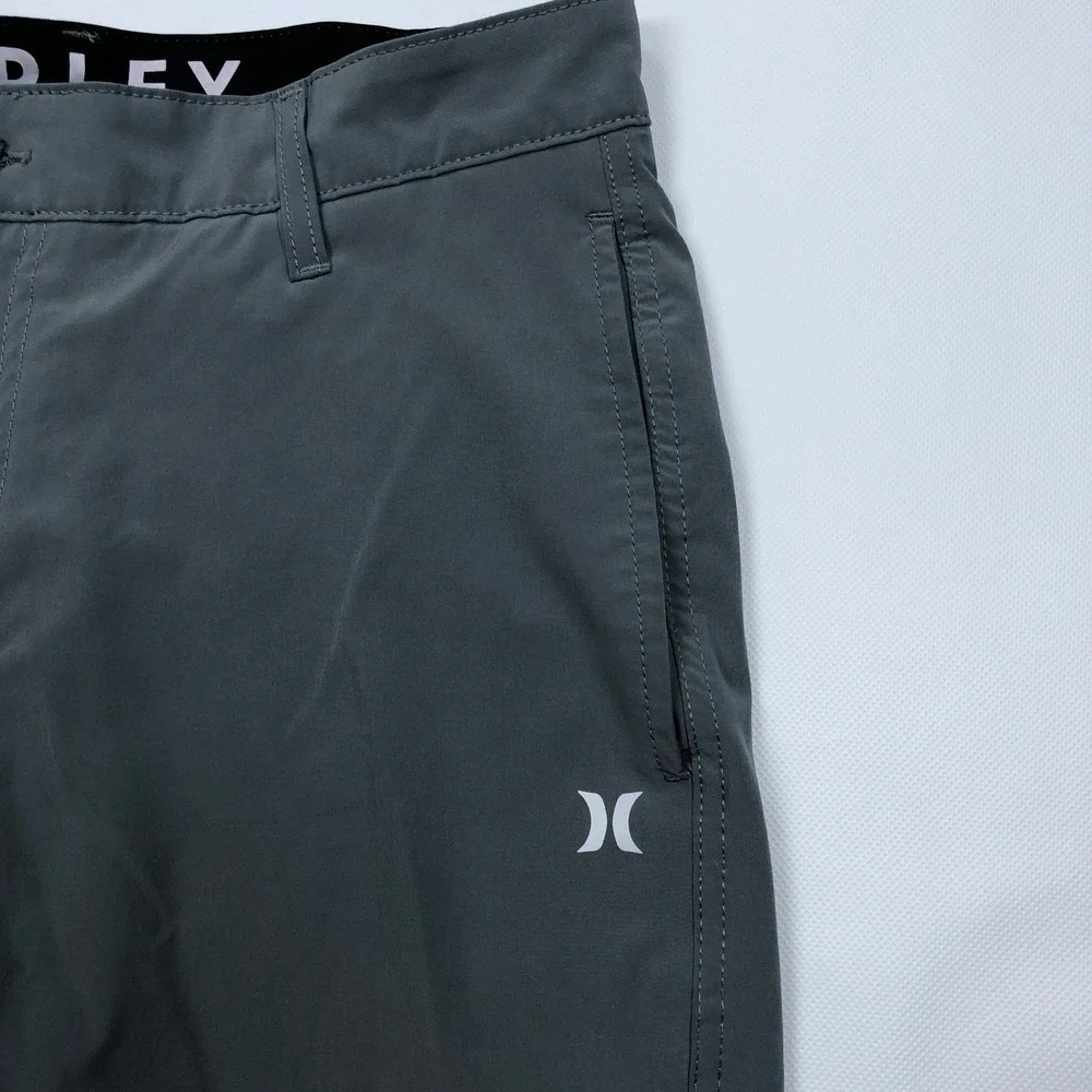 Hurley Hybrid Walk Shorts Gray Size 32 Stretch Quick Dry Boardshorts 9